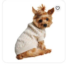 NWT DOGGIE DESIGN DOG Hypoallergenic COTTON PULLOVER SWEATER JACKET Tan XXXL